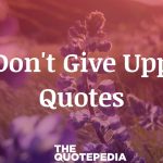 Don't Give Up Quotes